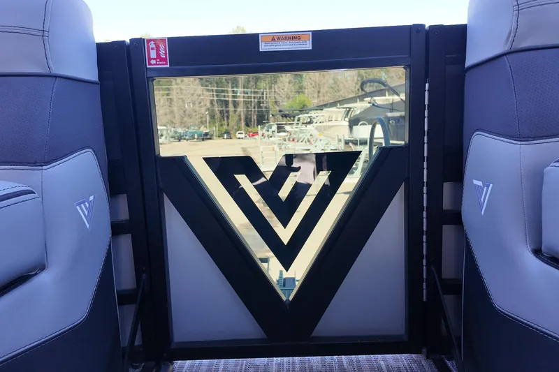 Slide: The Image of 2026 Viaggio Diamante D22U boat interior with logo on glass door. - 12