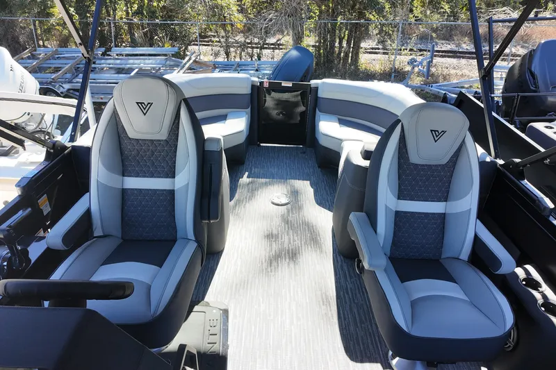 Slide: The Image of Luxurious interior of 2026 Viaggio Diamante D22U boat with stylish seating. - 15