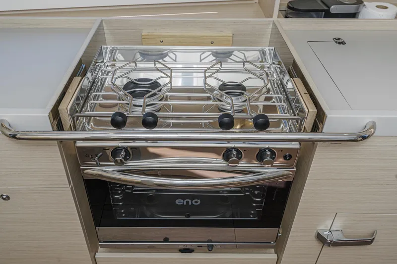 Slide: The Image of Modern kitchen stove in 2025 Beneteau Oceanis 37.1 yacht galley. - 14