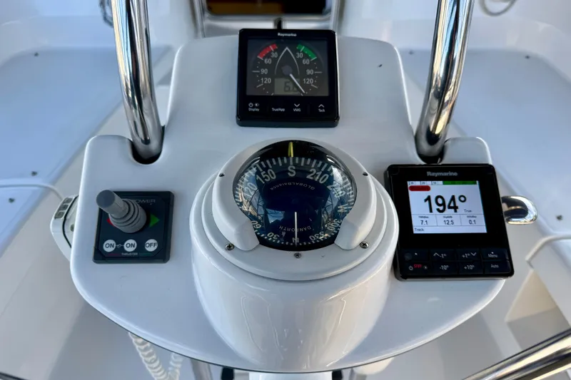 Slide: The Image of Control panel of DUET with compass, Bow Thruster and navigation instruments at your fingertips. - 11