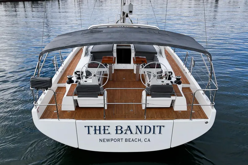 Slide: The Image of Beneteau Oceanis Yacht 54, 2022 model, docked in Newport Beach, CA. - 51