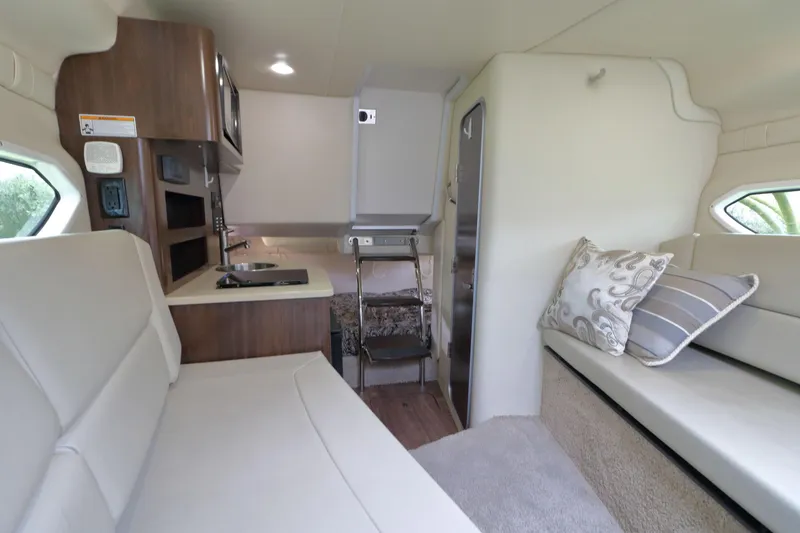 Slide: The Image of Interior of 2018 Regal 26 Express boat cabin. - 18