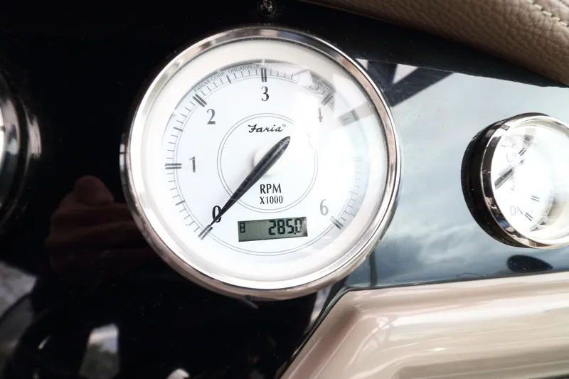 Slide: The Image of Tachometer of a 2018 Regal 26 Express showing 2850 RPM. - 37