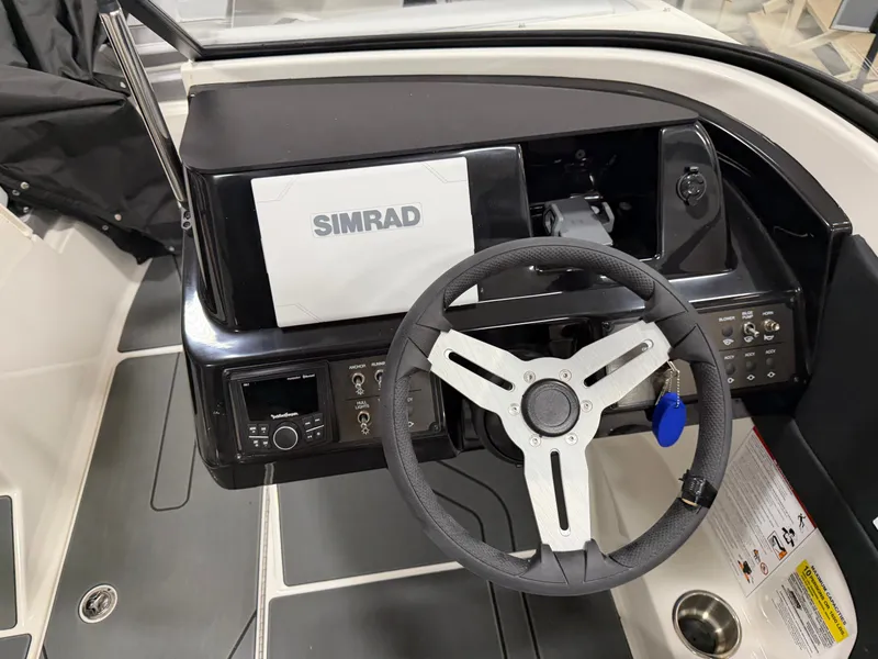 Slide: The Image of Interior view of Bayliner V20 2026 with Simrad controls. - 14