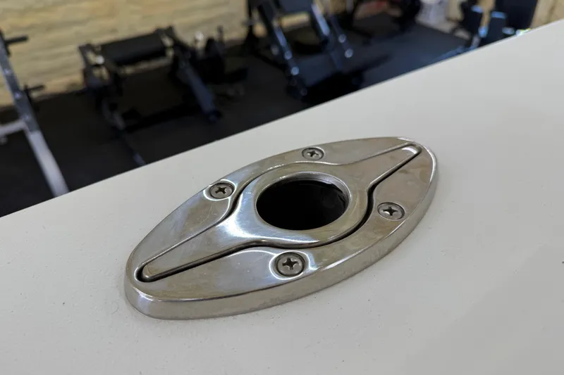 Slide: The Image of Stainless steel rod holder on 2022 Parker 2501 Center Console boat. - 39