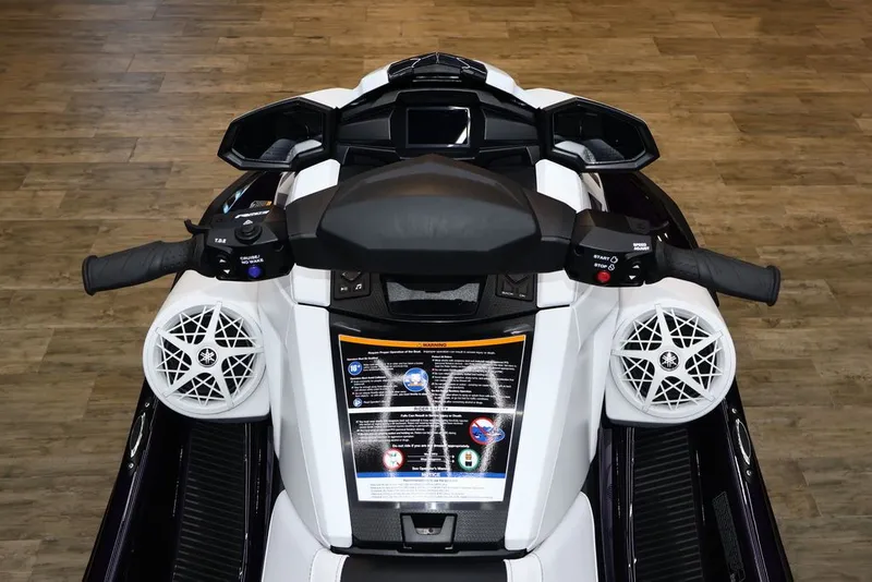 Slide: The Image of 2026 Yamaha WaveRunners VX® cockpit with controls and speakers. - 12