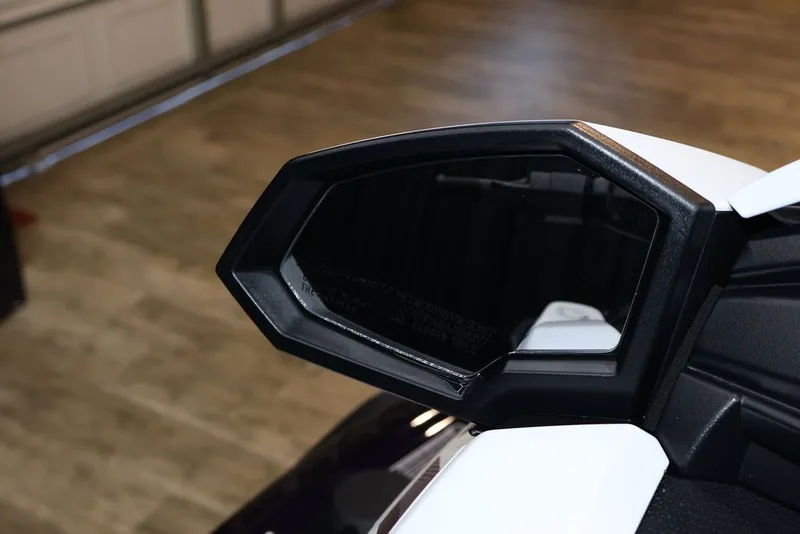 Slide: The Image of Close-up of Yamaha WaveRunners VX® 2026 side mirror. - 17