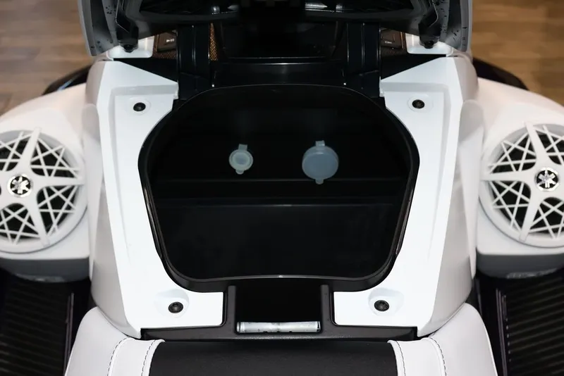 Slide: The Image of Yamaha WaveRunners VX® 2026 storage compartment with speakers. - 20