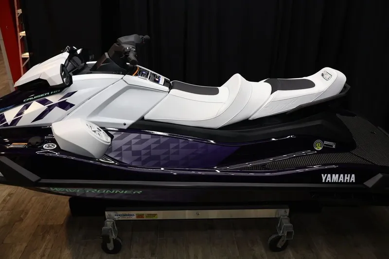 Slide: The Image of 2026 Yamaha WaveRunners VX® jet ski with sleek design. - 3