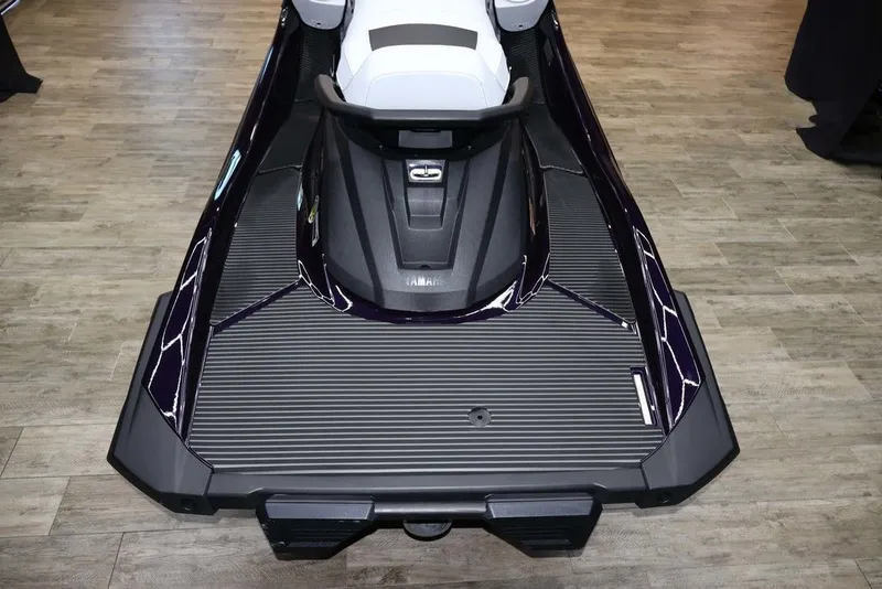 Slide: The Image of 2026 Yamaha WaveRunners VX® jet ski displayed on wooden floor. - 5