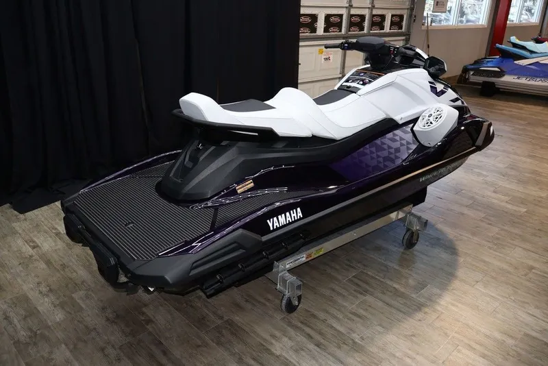 Slide: The Image of 2026 Yamaha WaveRunners VX® jet ski in showroom. - 6