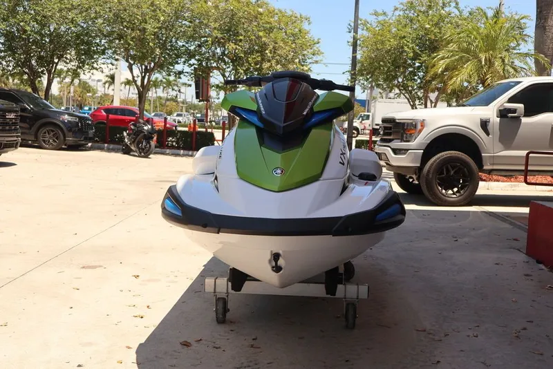 Slide: The Image of 2026 Yamaha WaveRunners VX-C® parked outdoors. - 1