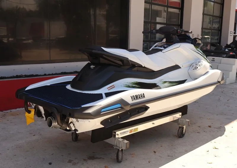 Slide: The Image of 2026 Yamaha WaveRunners VX-C® jet ski on a dolly. - 5