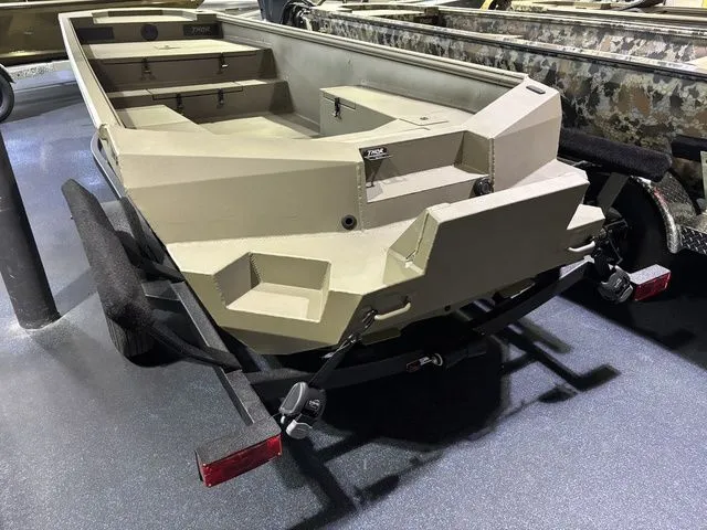 Slide: The Image of 2026 Thor Boats 1754 Lake Hammer on trailer, side view. - 3