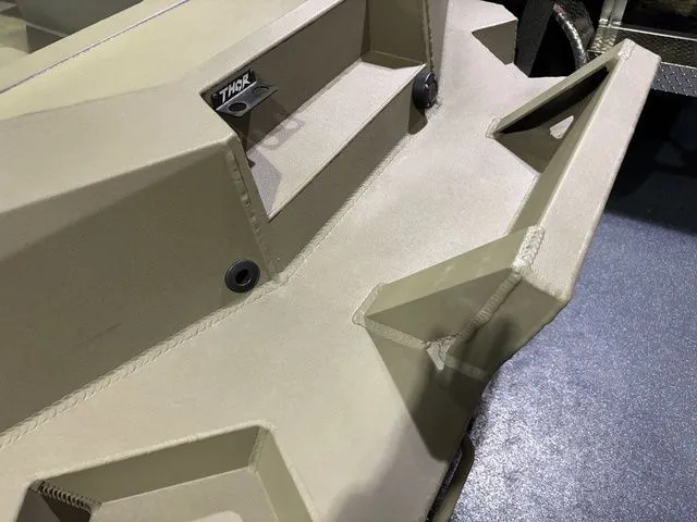 Slide: The Image of 2026 Thor Boats 1754 Lake Hammer, close-up of boat deck. - 5