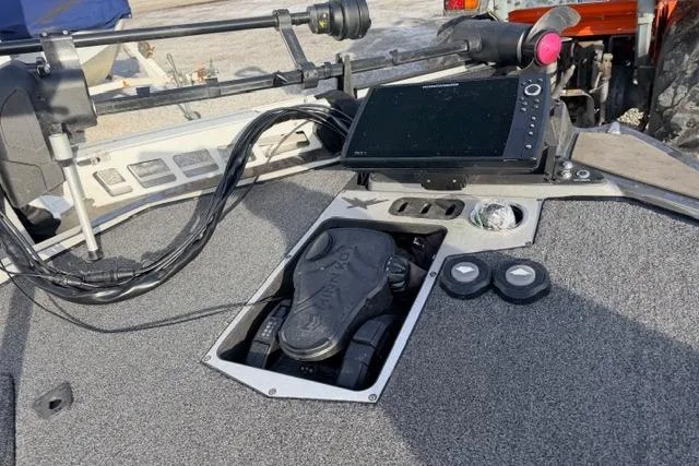 Slide: The Image of 2020 Vexus VX20 boat dashboard with electronic controls and navigation system. - 7