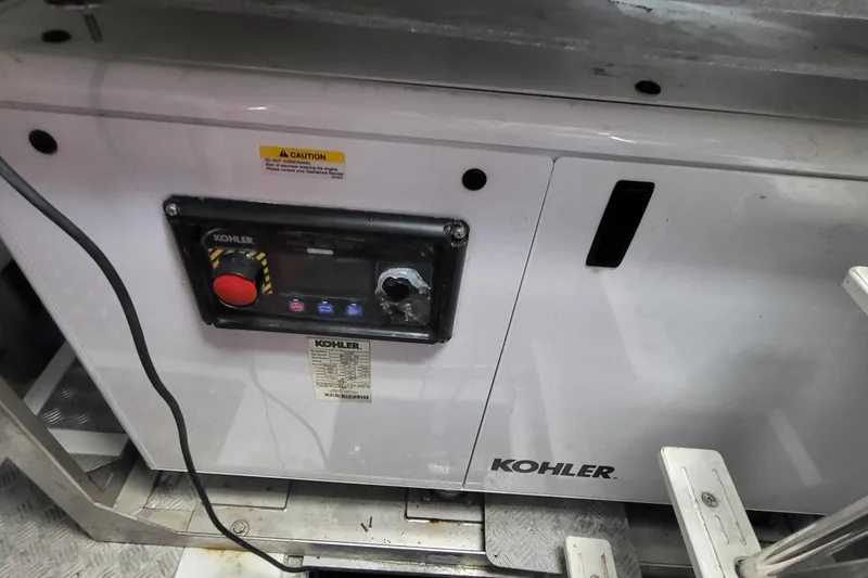 Slide: The Image of Kohler generator control panel on 2023 Azimut S7 yacht. - 39