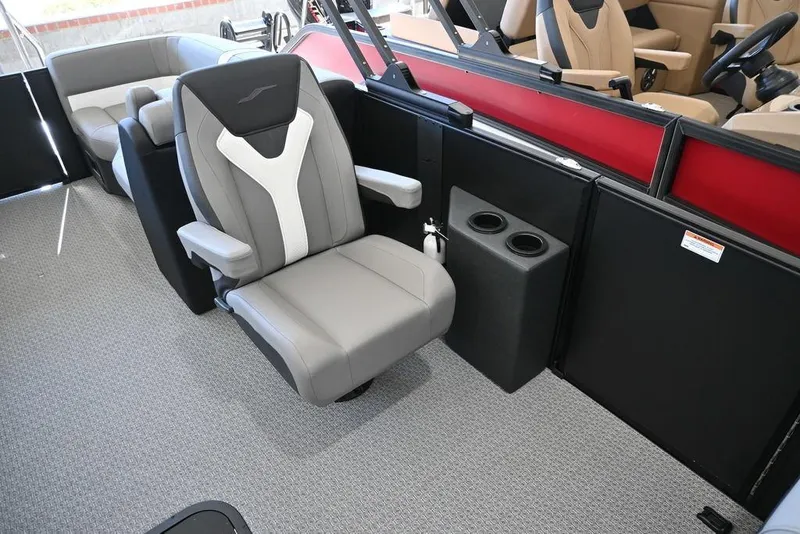 Slide: The Image of Luxurious interior of 2026 Evotti 521QL boat with plush seating and modern design. - 6