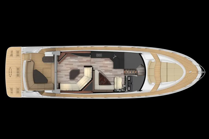 Slide: The Image of Luxurious interior of 2016 Sea Ray L590 yacht with modern furnishings and elegant design. - 11