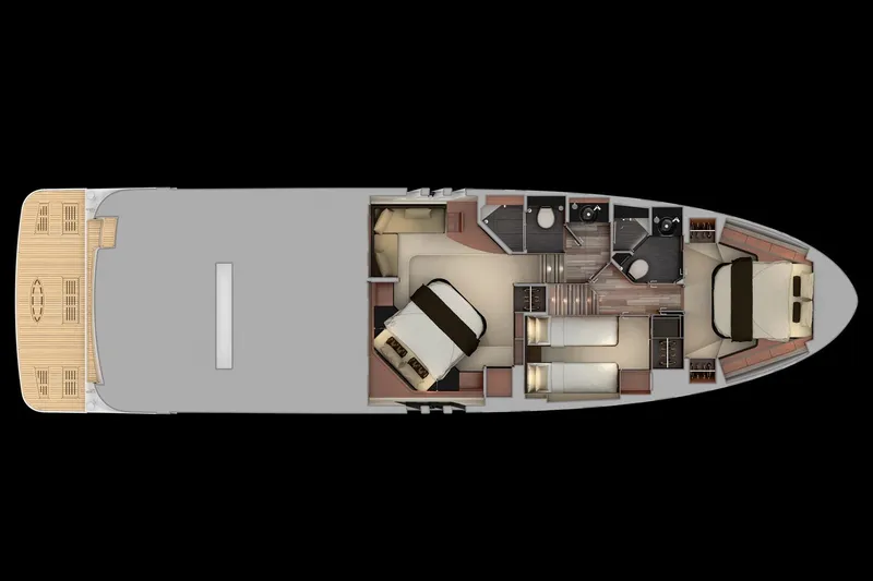 Slide: The Image of Luxurious interior of a 2016 Sea Ray L590 yacht with modern helm and panoramic windows. - 13