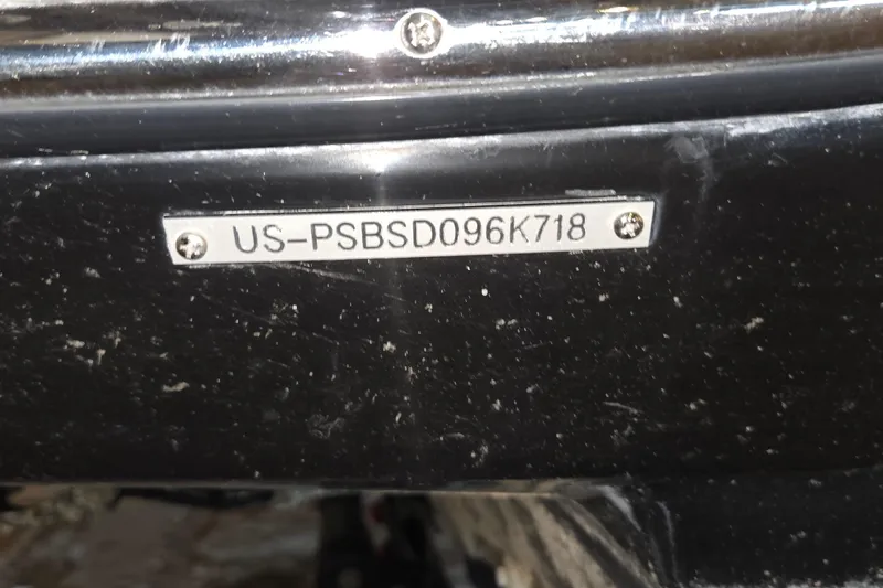 Slide: The Image of 2018 Scarab 255 boat hull identification number plate. - 3