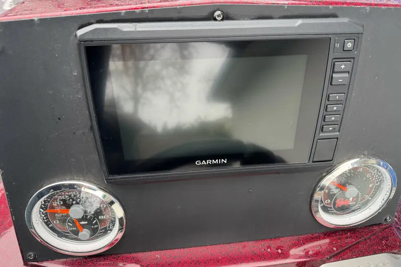Slide: The Image of Dashboard of 2017 Ranger Z175 with Garmin display and gauges. - 13