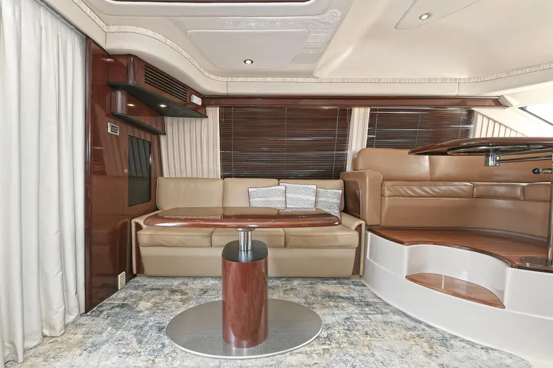 Slide: The Image of Luxurious interior of 2008 Sea Ray 44 Sedan Bridge yacht. - 18