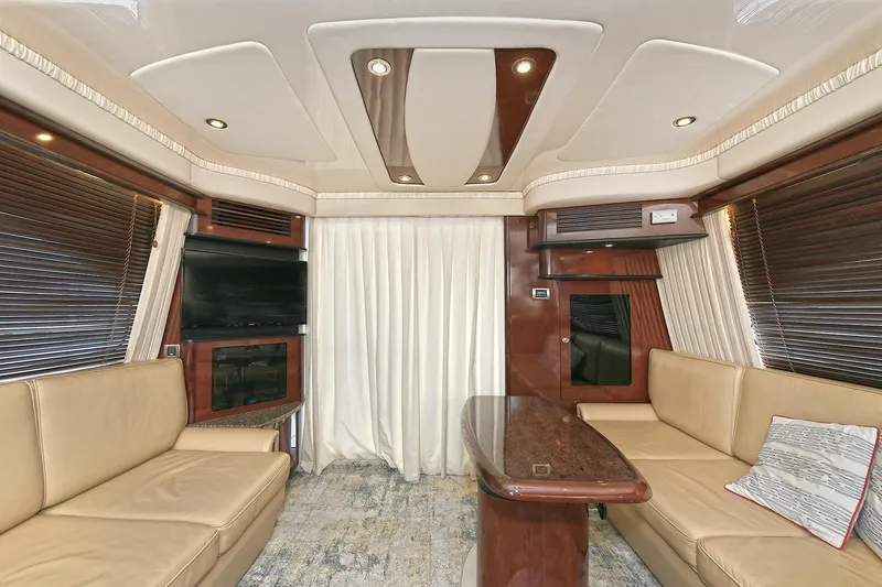 Slide: The Image of Luxurious interior of 2008 Sea Ray 44 Sedan Bridge yacht. - 26
