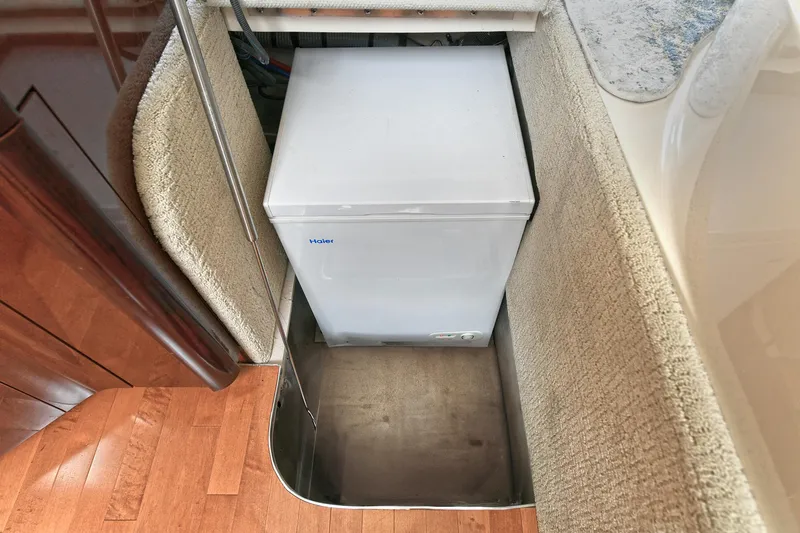 Slide: The Image of Refrigerator inside 2008 Sea Ray 44 Sedan Bridge yacht interior. - 28