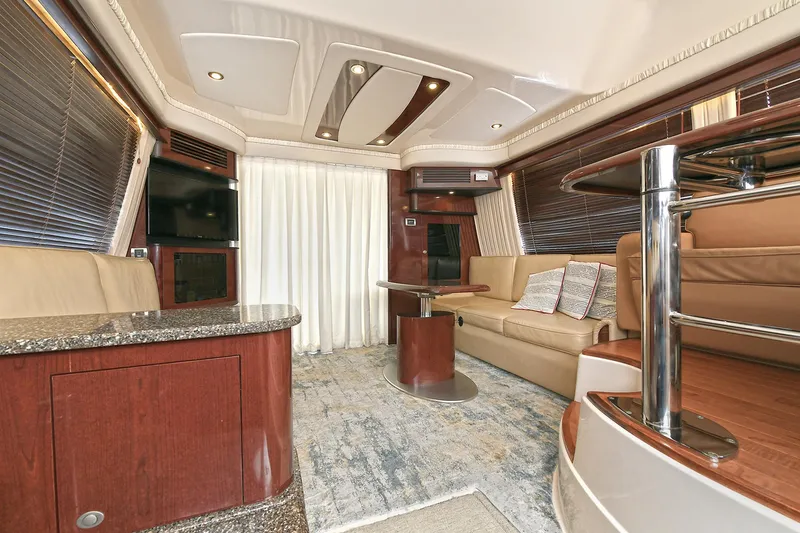 Slide: The Image of Luxurious interior of 2008 Sea Ray 44 Sedan Bridge yacht. - 49