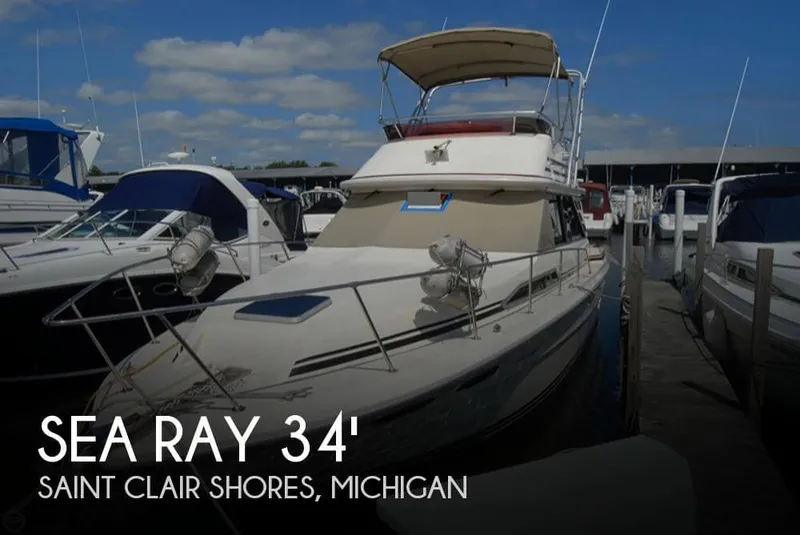 Slide: The Image of Sea Ray 340 Sedan Bridge 1985 - 0