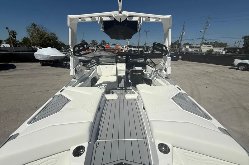 Slide: The Image of 2026 Nautique Super Air Nautique G21 boat interior with sleek design and modern features. - 13