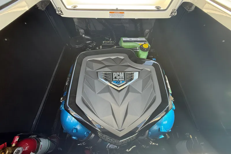 Slide: The Image of Engine compartment of 2026 Nautique Super Air Nautique G21 with PCM engine. - 17