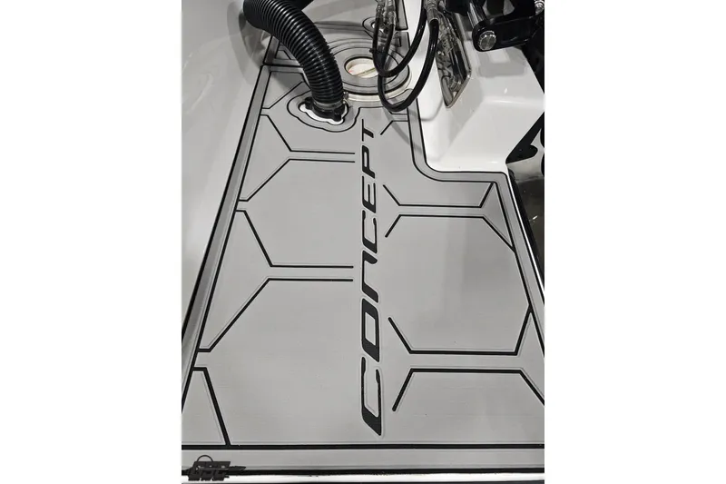 Slide: The Image of 2025 Concept 27' CC boat deck with modern design and branding. - 30