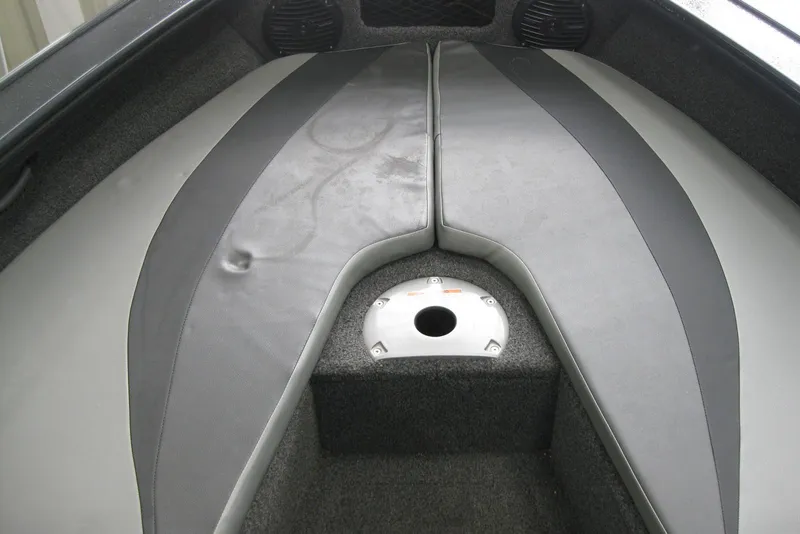 Slide: The Image of Interior view of 2021 Lund 1875 Crossover XS boat seating area. - 18