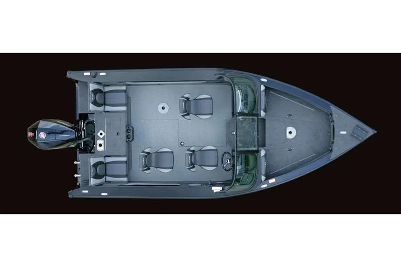 Slide: The Image of Manufacturer Provided Image: 2021 Lund 1875 Crossover XS boat interior layout, top view. - 20