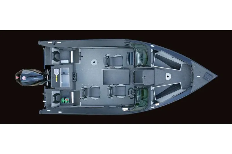 Slide: The Image of Manufacturer Provided Image: Top view of 2021 Lund 1875 Crossover XS boat layout. - 21