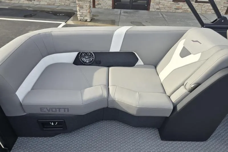 Slide: The Image of Luxurious seating in 2026 Evotti 521QL boat with modern design and premium upholstery. - 16