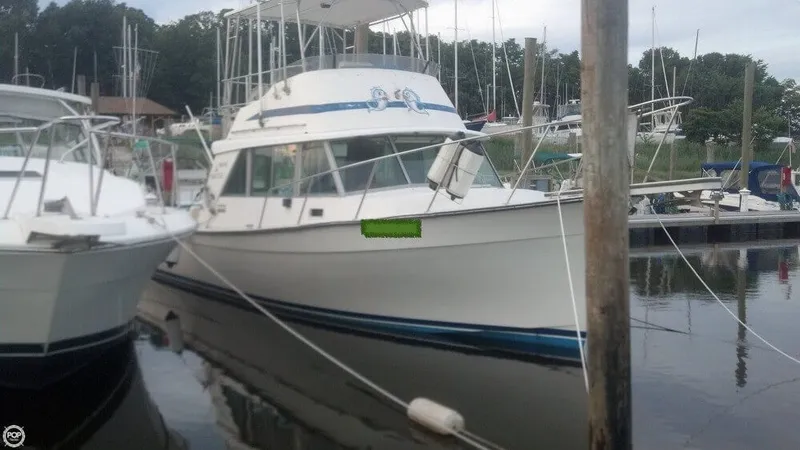 Slide: The Image of Henriques 35 Maine Coaster Sportfisherman 1984 - 8