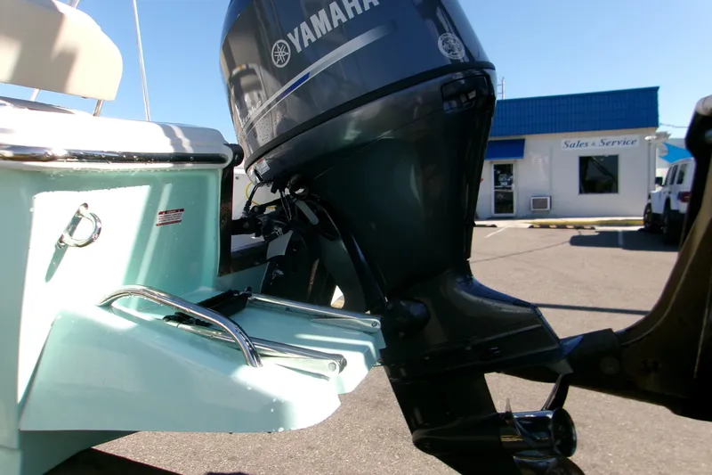 Slide: The Image of 2026 Key West 1720 Center Console with Yamaha outboard motor at sales and service center. - 5