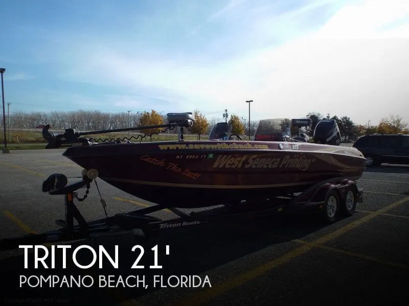Slide: The Image of Triton 215X Walleye/Bass Boat 2008 - 0