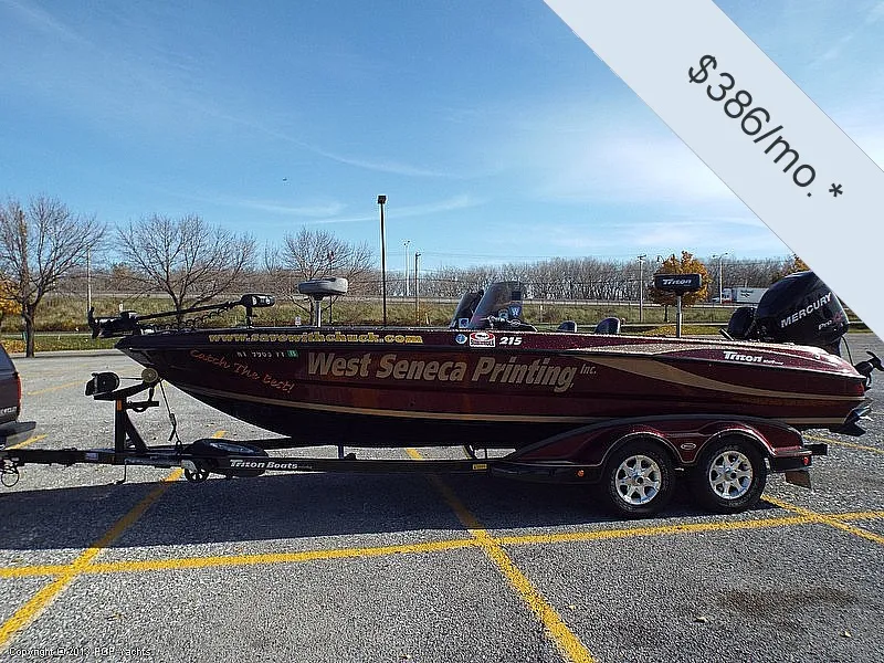 Slide: The Image of Triton 215X Walleye/Bass Boat 2008 - 1