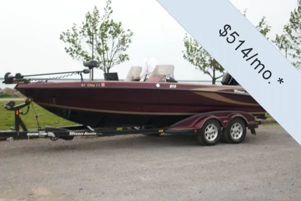 Slide: The Image of Triton 215X Walleye/Bass Boat 2008 - 3