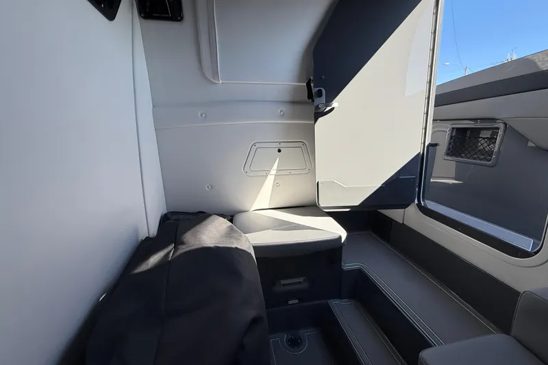 Slide: The Image of Interior of 2026 Sunsation 32 CCX boat, featuring sleek seating and modern design. - 39