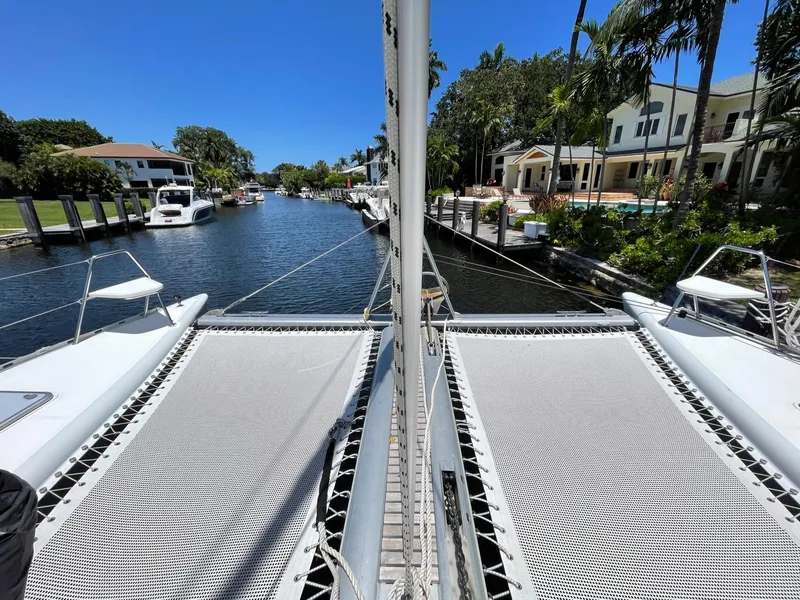 Slide: The Image of Knysna 500 SE catamaran on a tranquil canal, 2016 model. - 29