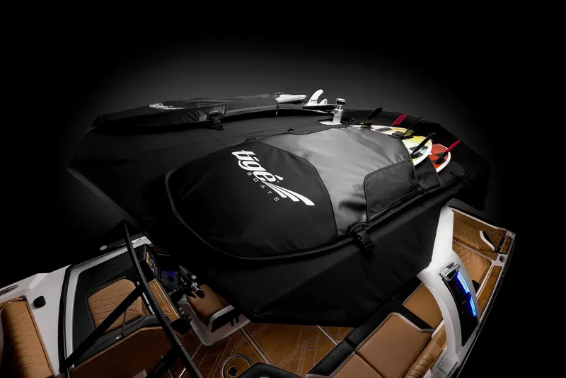 Slide: The Image of Manufacturer Provided Image: 2023 Tigé 24RZX boat with wakeboard storage and premium interior. - 31