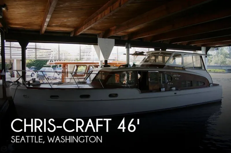 Slide: The Image of Chris-Craft 46 Double Cabin Flybridge 1949 - 0