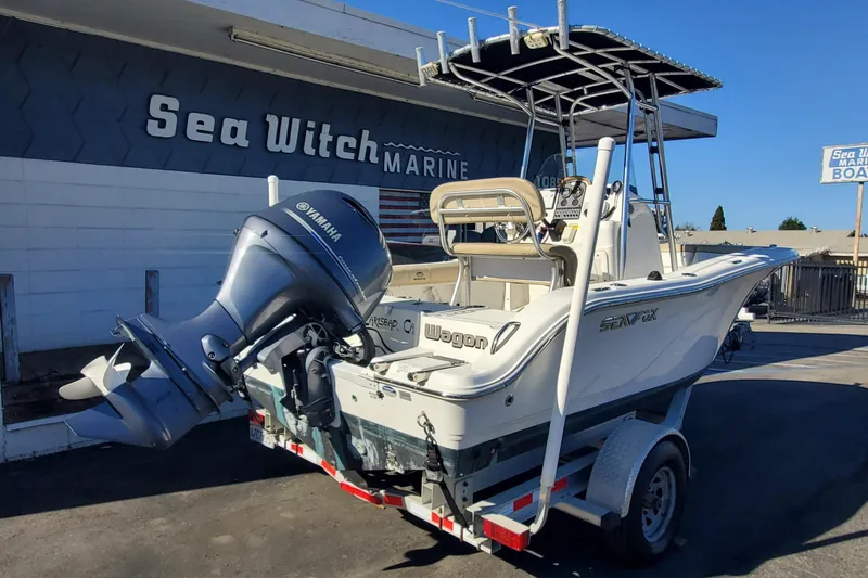 Slide: The Image of 2016 Sea Fox 186 Commander boat with Yamaha engine at Sea Witch Marine dealership. - 2