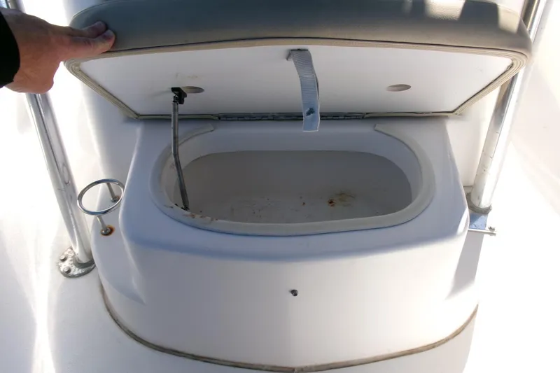 Slide: The Image of Open storage compartment on 2016 Sea Fox 186 Commander boat. - 9