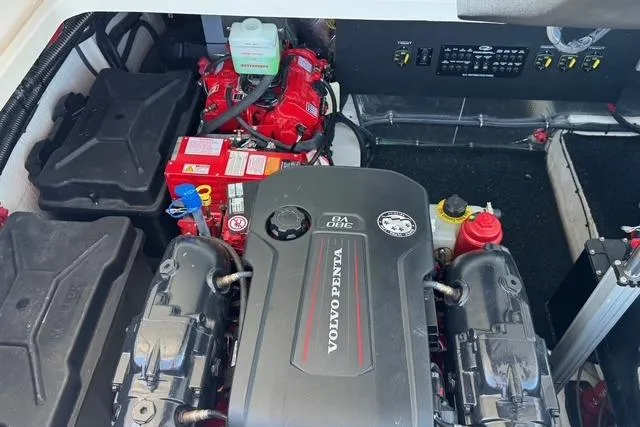 Slide: The Image of Engine compartment of a 2021 Regal 36 Grande Coupe with Volvo Penta engine. - 18